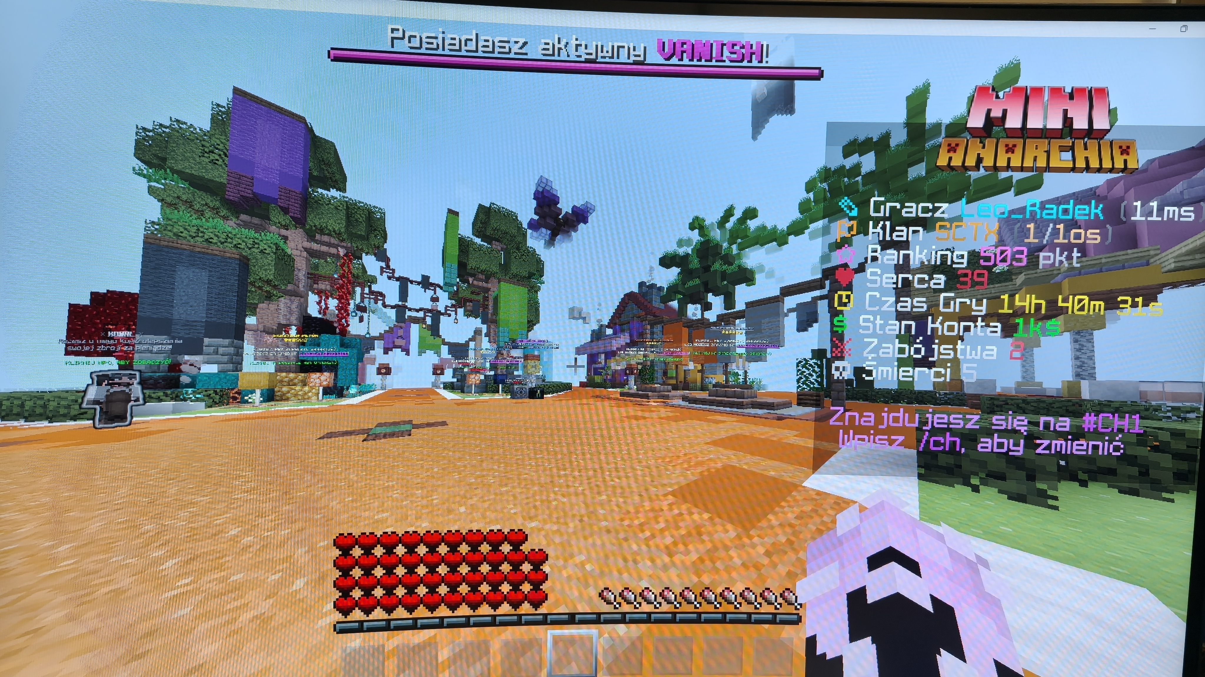 Krajobraz świata Minecraft